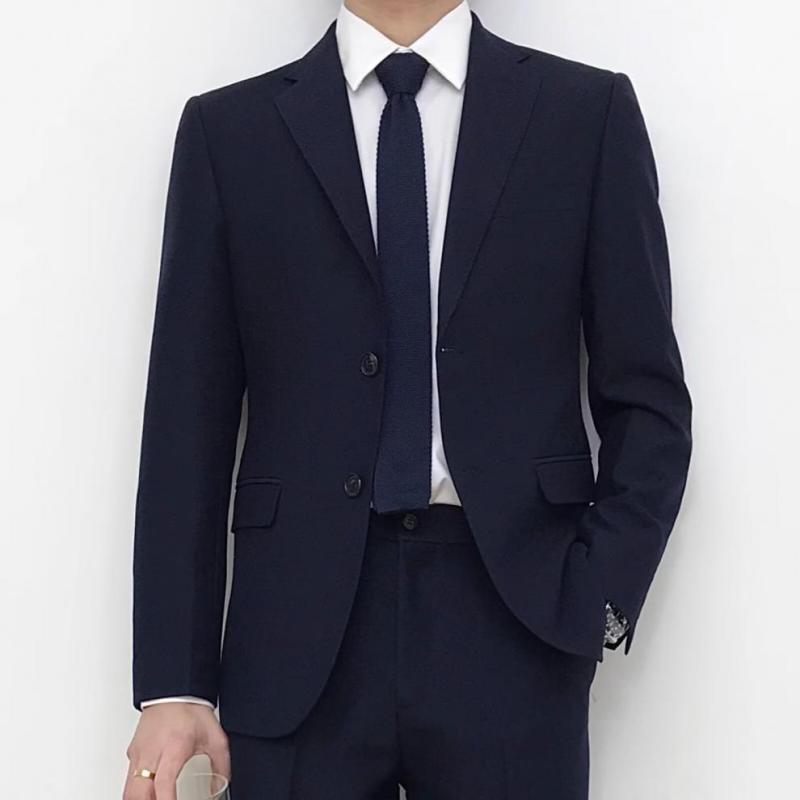 スーツ メンズ 高級感 ビジネス カジュアル フォーマル セットアップ 大きいサイズ ポリエステル レーヨン 通勤 オフィス 普段使い 結婚式 披露宴 パーティー 卒業式 ジャケット スラックス ブラック ネイビー グレー