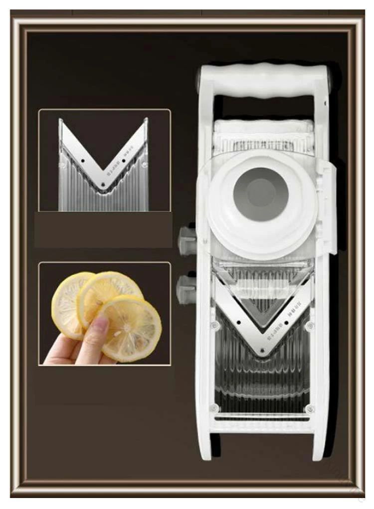 【送料無料】フルーツスライサー 手動多機能レモンスライサー キッチンツール 野菜フルーツカッター シュレッダー ニンジンおろし金 ジャガイモワイヤーカッター タマネギ用 レモンスライサー 手動スライサー 便利調理器具