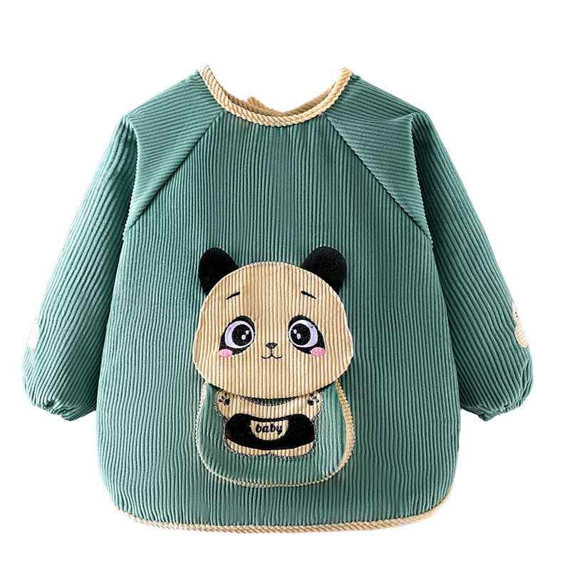 【送料無料】スモック ベビー キッズ 子供用 赤ちゃん 幼児 男女兼用 防水 食事用 長袖 秋冬 幼稚園 保..