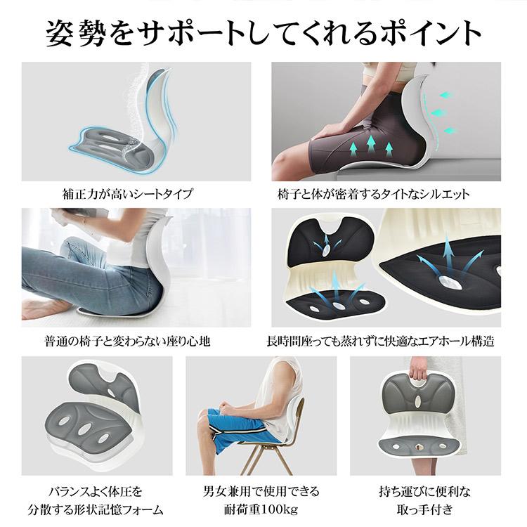 【送料無料】姿勢 椅子 骨盤から腰をサポート 姿勢サポートチェア 椅子 クッション 腰痛改善 グッズ 骨盤 クッション お尻にやさしい 人体工学設計 猫背改善 軽量 持ち運び簡単 オフィス 在宅 座椅子 腰が痛くならない 運転 ゲーム テレワーク 休憩 学習 女性 男性 学生 ギフ