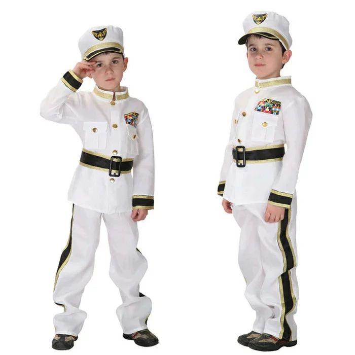 Rakuten - 【送料無料】送料無料 ハロウィン 衣装 ネービー 制服 コスプレ ハロウィン 衣装 子供 男の子 警察官 警官 ポリス 海軍 水兵さん キッズ ハロウィン 子供 衣装