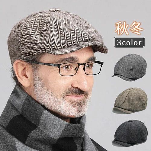 【送料無料】帽子 メンズ キャスケット ハンチング キャップ ハット ベレー帽 暖か 秋 冬 ゴルフ帽 軽量 アウトドア 登山 釣り 保温 防寒対策 防風 父の日 ギフト かっこいい 紳士 20代 30代 40代 50代