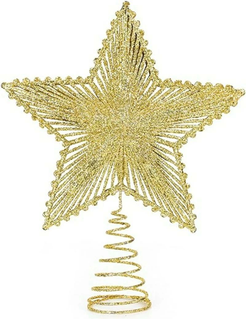ツリートップ 星 クリスマスツリー トップスター 23*20cm 五芒星 キラキラ クリスマス飾り ツリー飾り星 中空 おしゃれ ゴージャス 星 クリスマス 飾り付け インテリア 店舗 装飾