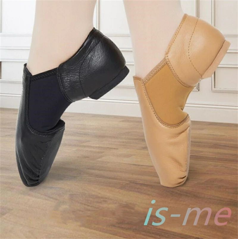 ジャズダンスシューズ 本革 牛革ジャズシューズ大人 ダンスシューズ ジャズブーツ キッズ 子供用 レディース メンズ レザー靴 シューズ