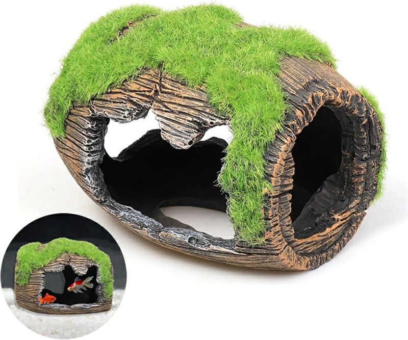 アクアリウム用 樽型 隠れ家 小型 オーナメント 樹脂製 遊び場 熱帯魚 昆虫 両生類用 装飾 水槽