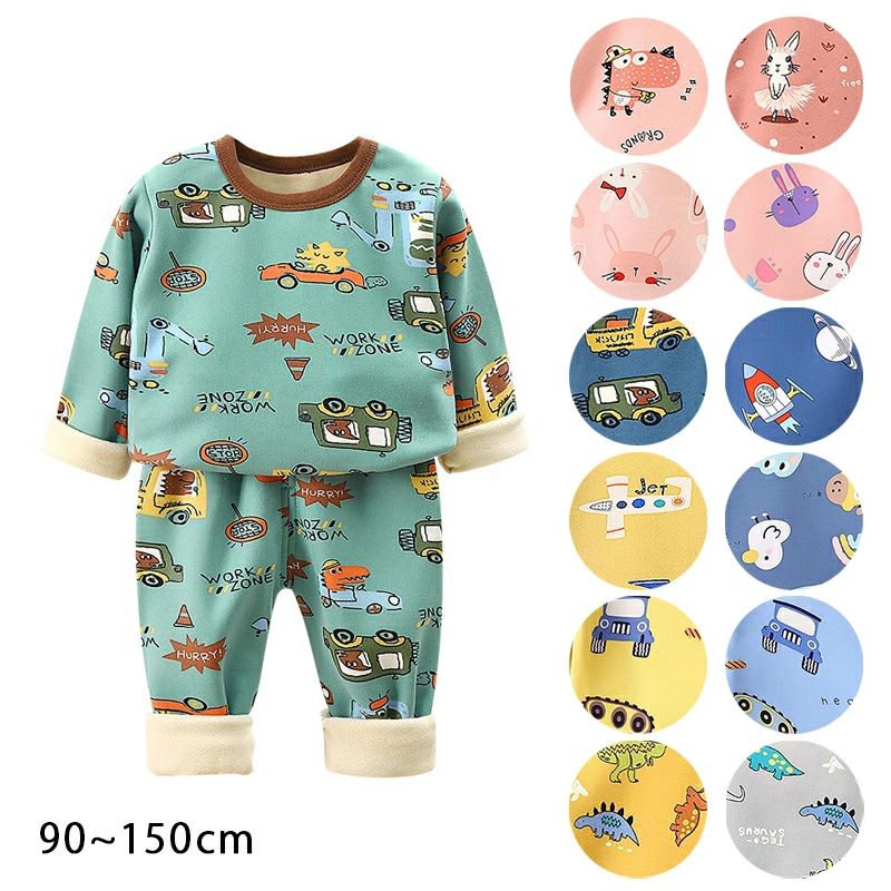 パジャマ 上下セット 子供服 温かいパジャマ 可愛い 長袖 パジャマ 暖かい 子供服 Tシャツ ズボン トップス パンツ 春秋冬 日常着 ベビー服 男の子 女の...