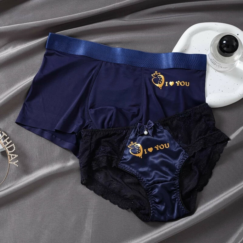 Rakuten - ペア 下着 カップル 男女2着セット 着心地良い 柔らかい セクシー ショーツ 涼しい レース sexy パンツ ブランド ハンガー レディース ペア下着 おもしろ ペアルック 人気 お揃い メンズ 30 代 40 通販