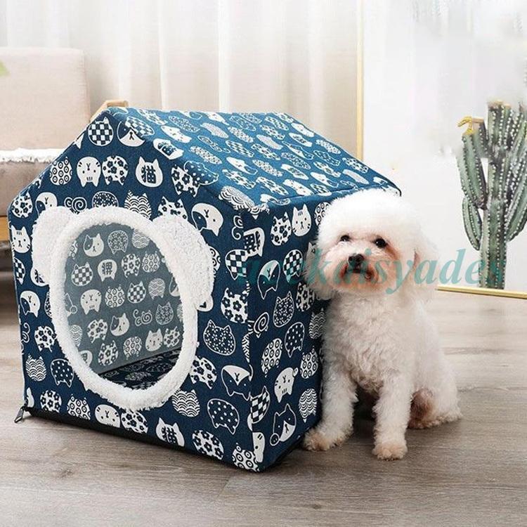 ペットテント ペットベッド キャットハウス 小型犬 猫 犬 猫箱 ペットグッズ ドッグハウス キャットハ..