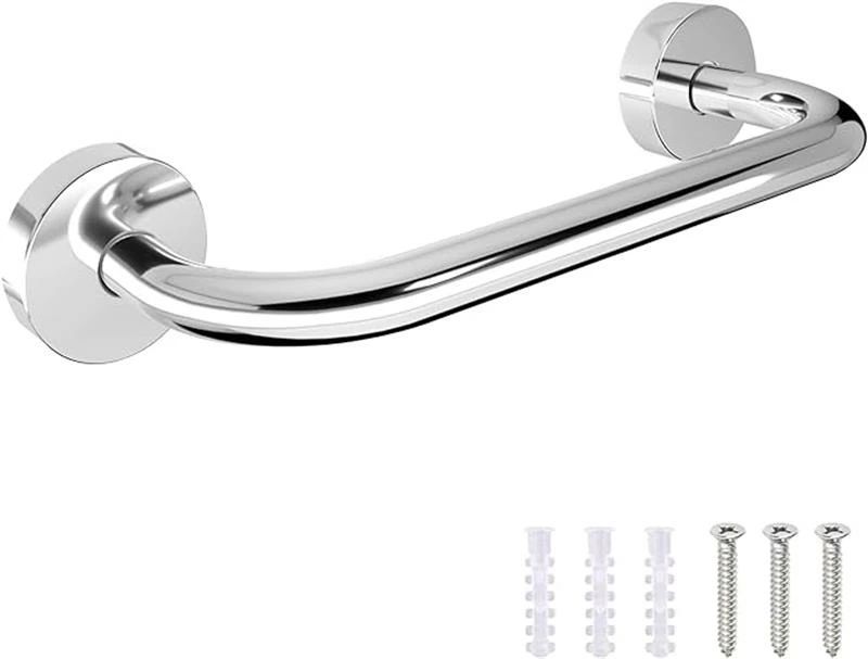 手すり ステンレス製手摺り強度UP 荷重120kg サビない 滑り止め タテヨコ兼用 300mm ネジで固定する仕..