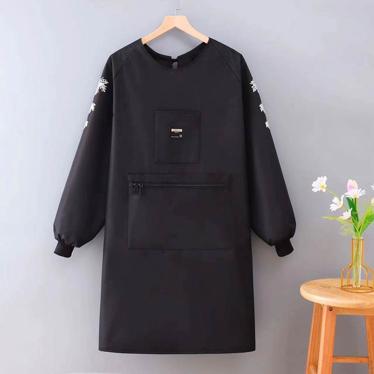 冬用エプロン 動きやすい エプロン レディース 暖かい 長袖エプロン 裏ボア メンズ スモック かっぽうぎ 裏起毛 防寒 裏フリース ゆったり 保育園 ロング丈 撥水加工 かっぽう着 エプロン 料理 家事 保育士 介護士 幼稚園 あったか 看護師 エプロン かわいい 冬