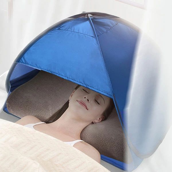 快眠ドーム 安眠 遮光 かぶって寝る 遮光ドーム 安眠ドーム おやすみ 昼寝 夜勤 美容 保湿 テント 避難所