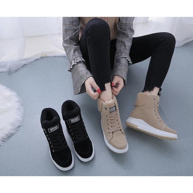 裏起毛 レディース スニーカー シューズ 厚底 冬用 裏ボア 保温 暖かい 防寒 冬靴 通勤 通学 旅行 屋外 アウトドア 履きやすい