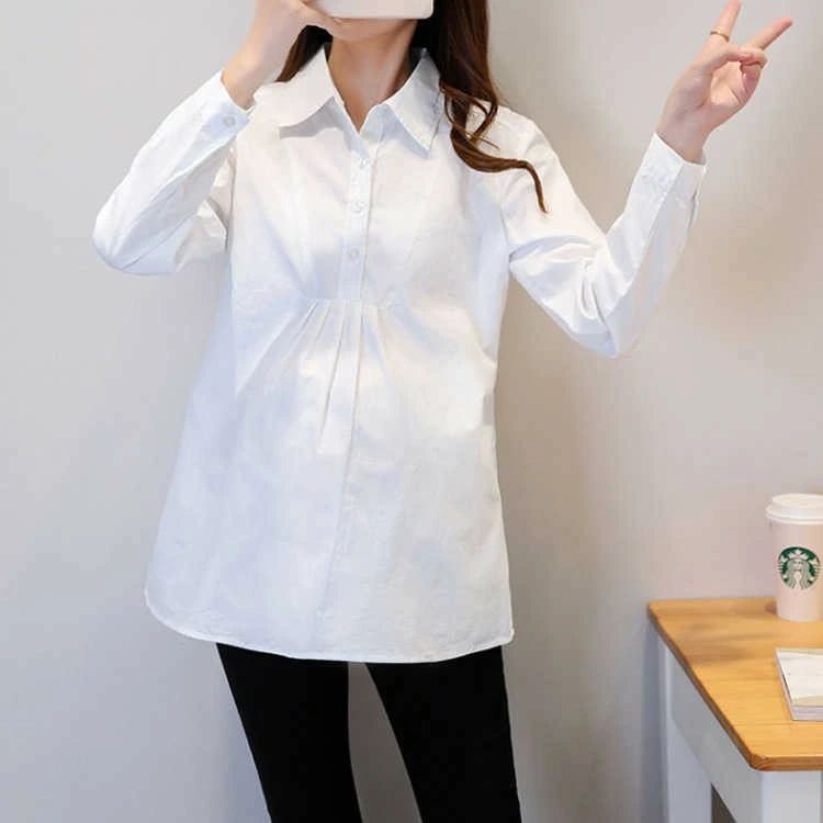 マタニティ服 シャツ ブラウス トップス マタニティウエア マタニティブラウス チ...