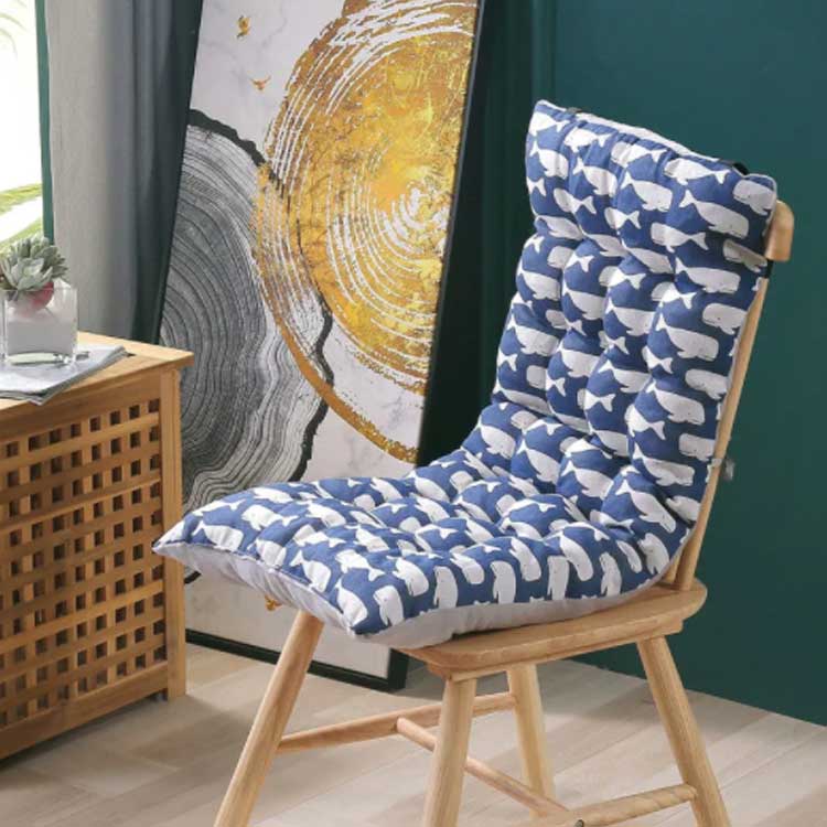 両面使える 椅子クッション 背もたれ シートクッション 腰当て 椅子用 チェアクッション オフィス 背もたれ付きクッション 長座布団 椅子座布団 背もたれ付き座布団 おしゃれ