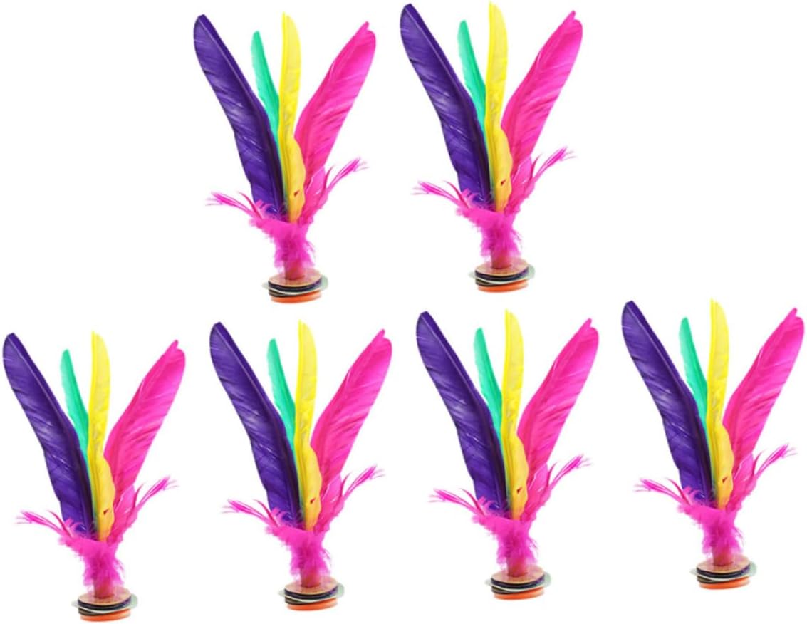 6個入り シャトルコック 蹴 ダー 蹴羽根 ダーカウ ジェンズ インディアカ 蹴鞠 ユニーク スポーツバド..