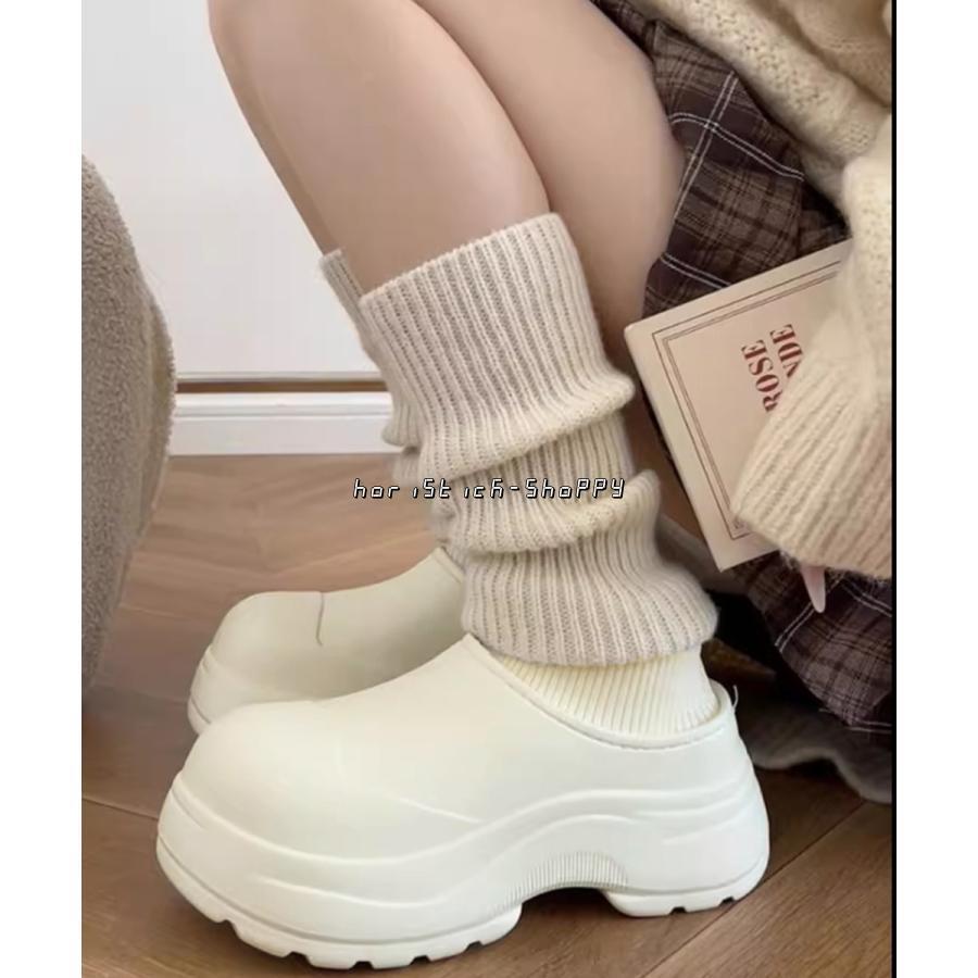 EVAショートブーツ ソックス風 裏起毛