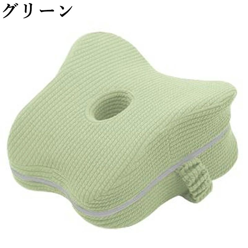 スローネルの膝枕 足枕 足置き 横向き膝枕 低反発 就寝用 多機能健康枕 足用クッション 足まくら ひざ下枕 膝クッション 脚のサポー枕 枕 圧力分散 疲れ解消 補助枕 2025 新作｜アングル3