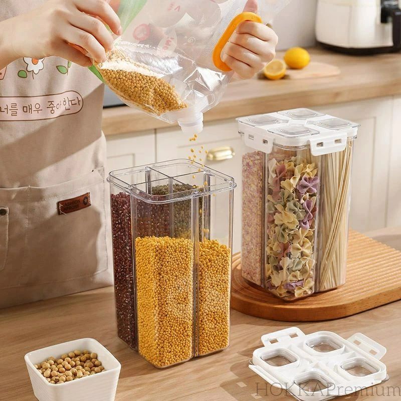 Rakuten - ちょぞうタンク 五穀雑穀プラスチック 貯蔵タンクを厚くする キッチンフード 収納ボックス 防湿タンクを密封する 粉ミルク箱