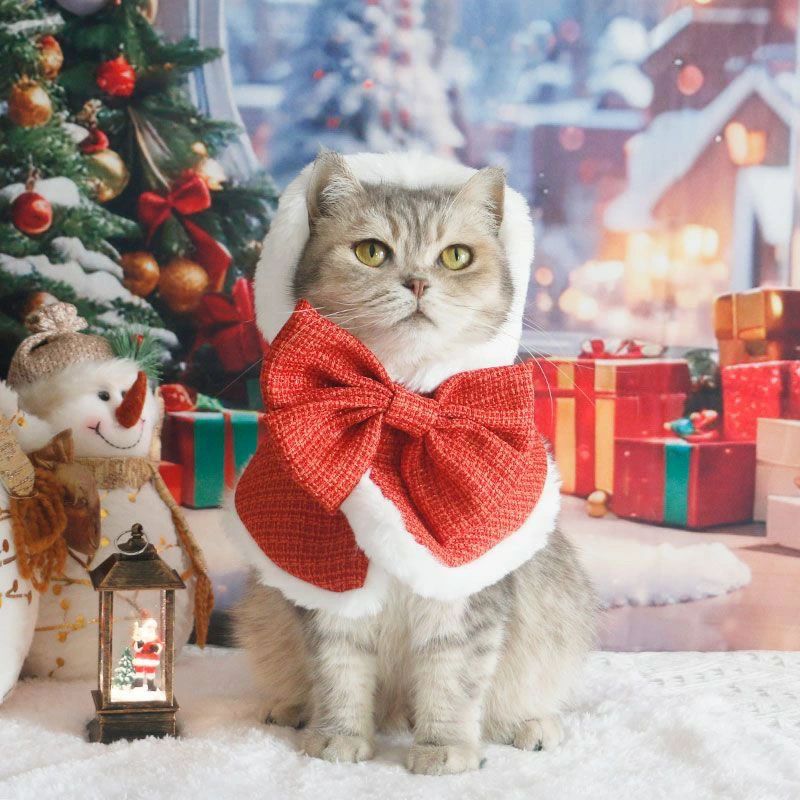 犬服 マント ケープ クリスマスマント暖かい ペットマント クリスマスパーティー テーマパーティー 撮..