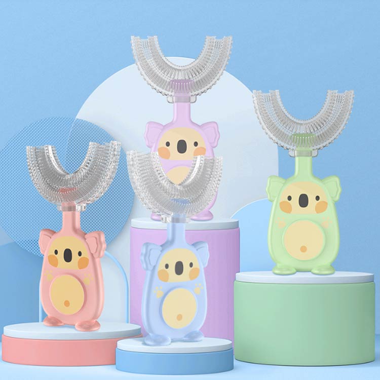 かわいい 防水 U型歯ブラシ 5本セット こども 歯ブラシ 子供 子供用歯ブラシ 口腔...