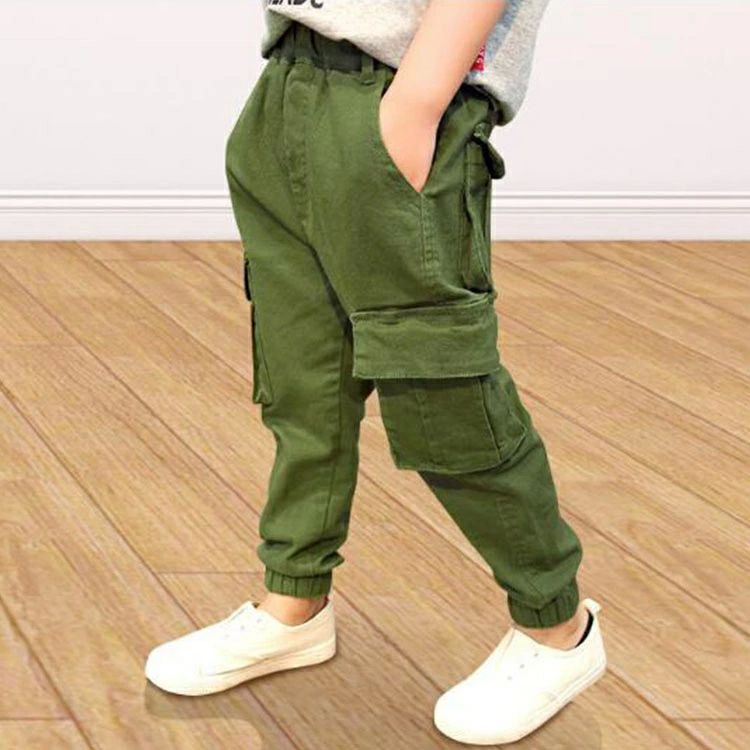 Long-Trousers, Trousers - オシャレ学生 ロングパンツ ボトムス カジュアル 子供 ジュニア 子供服 スウェット 長ズボン 春秋 カーゴパンツ キッズ 男の子