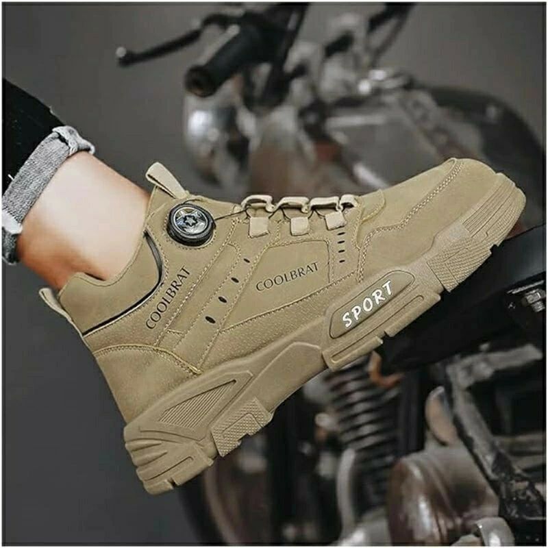 バイクシューズ メンズ ライディングブーツ 厚底 オートバイブーツ レーシングブーツ ダイヤル式 バイ..