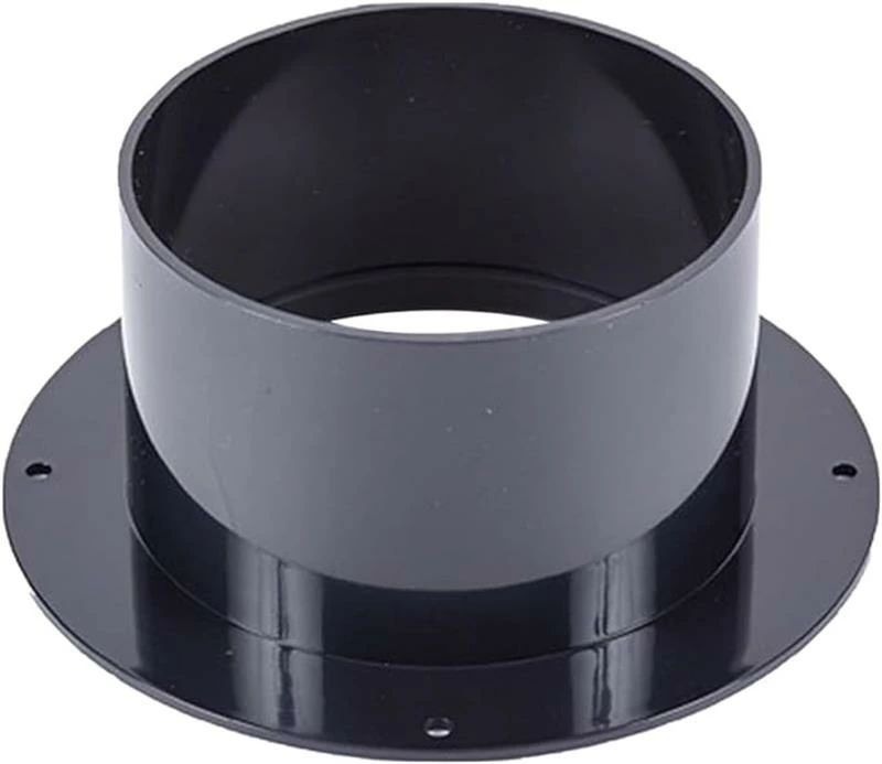 Rakuten - 【送料無料】ダクトコネクター ストレートパイプフランジ 換気システム用 100mm 125mm 150mm パイプ用フランジ コネクター 換気パイプ用 継手 換気口 ダクトホース用配管部品
