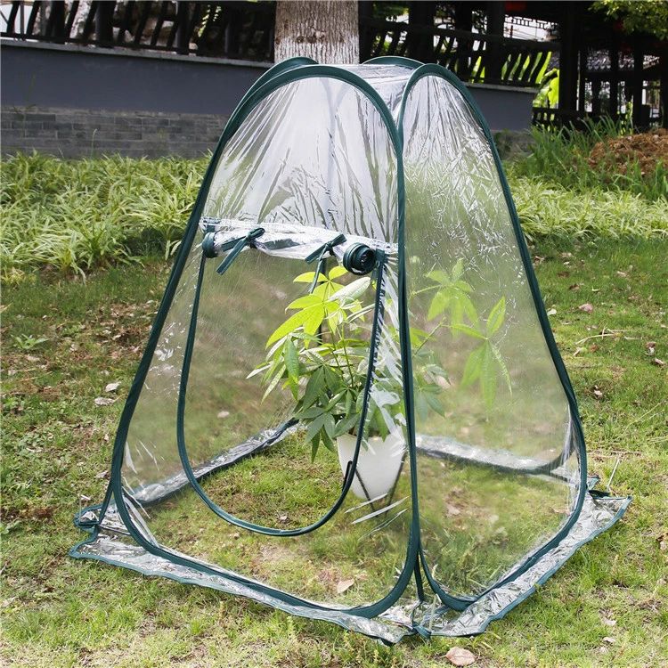 ミニ 温室 ビニールハウス 折りたたみ 小型 70*70*80cm 植物 野菜 花 保温 家庭 園...