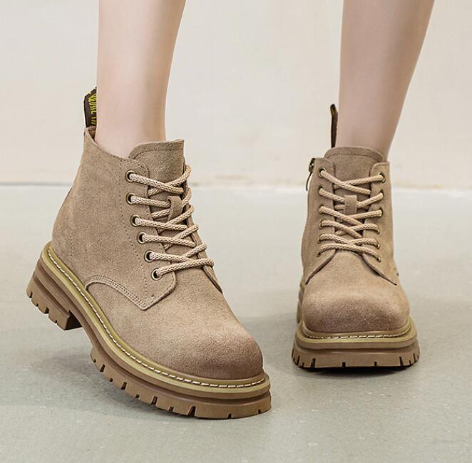 ファスナー付き ブーツ レディース ショートブーツ 編み上げブーツ ワークブーツ マウンテンブーツ ハイカットブーツ カジュアル シンプル シューズ 歩きやすい 疲れにくい 美脚 脚長 フラットシューズ レースアップ 滑り止め 磨耗に耐える アウトドア 靴 お出掛け
