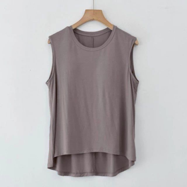 カップ付き タンクトップ ルームウェア Tシャツ トップス 無地 長袖 半袖 冬 2枚セ...