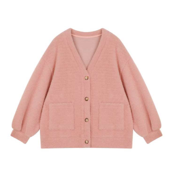 子供服 秋 シャギーニットカーディガン ふわふわ 女の子 シャギーニット 暖かい 90 冬 Vネック ニットカーディガン キッズ ボリューム袖 ピンク 羽織り ゆったり カーディガン 秋冬 バルーン袖 可愛い シャギーカーディガン 白 黒 シャギー シャギーニット