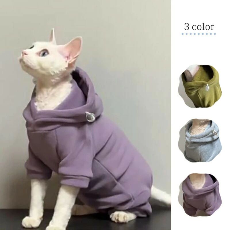 パーカー デボンレックス スフィンクス猫 フー...の紹介画像3