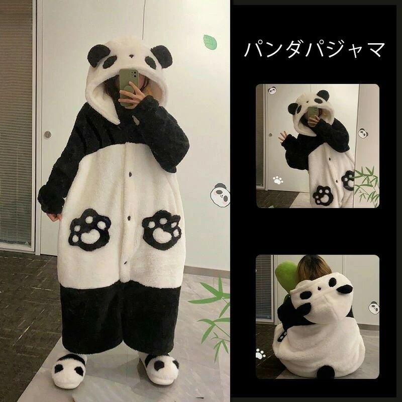商品名：着る毛布 ルームウェア レディース メンズ パンダ 着ぐるみカラー：写真に参考素材：ポリエステルセット内容：ガウンサイズ:S-5XL 注意事項●製造上、細かな汚やシワ糸のほつが生する場合がございます。度を超して痛みのある場合には当店...