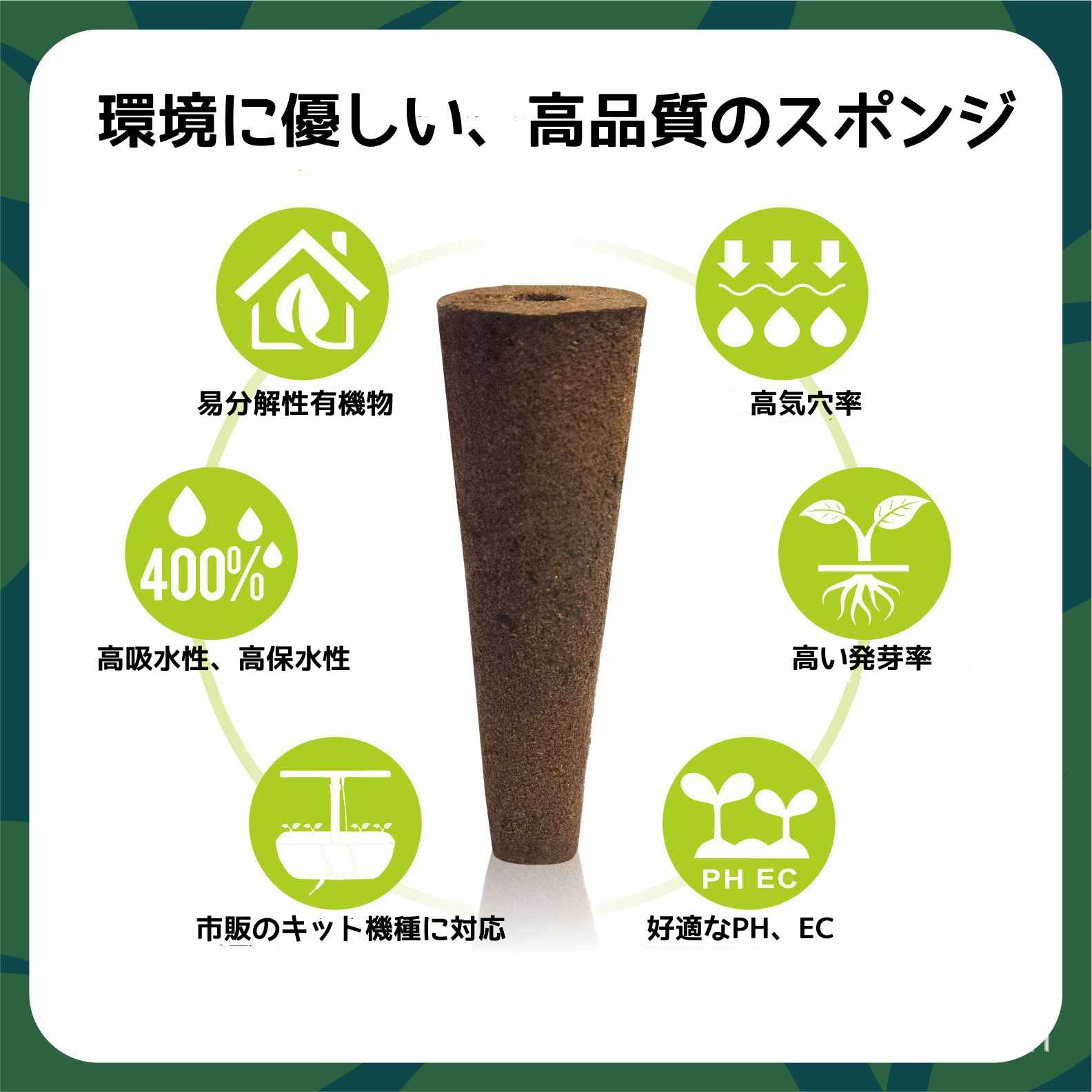 【50個セット】 水耕栽培 スポンジ 水耕栽培キット用 ウレタン培地 スポンジ培地 ...