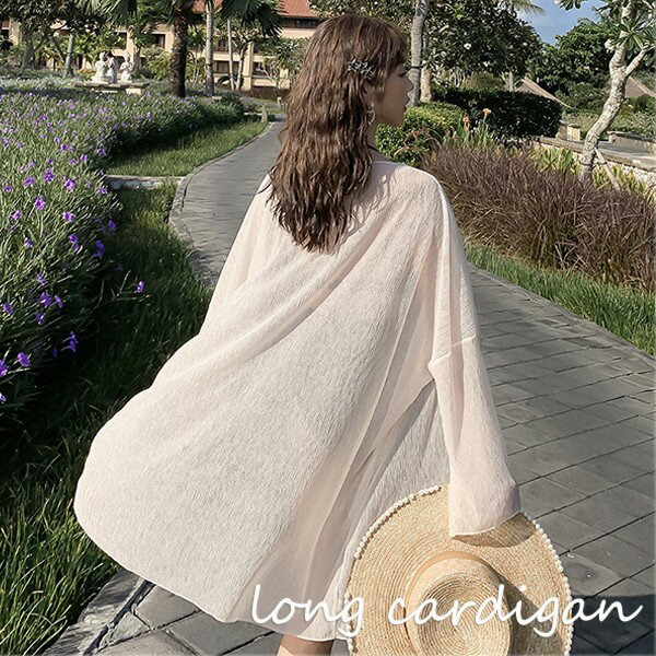 水着の上に着る ガウン ロング ロングガウン ロングカーディガン ノーボタン レディース 黒 おしゃれ トップス 大人 女性 海 プール ビーチ シアートップス 春 夏 薄手 ブラック ベージュ 透け感 シースルー ふんわり デート 清楚 羽織 お呼ばれ 体型カバー ゆったり