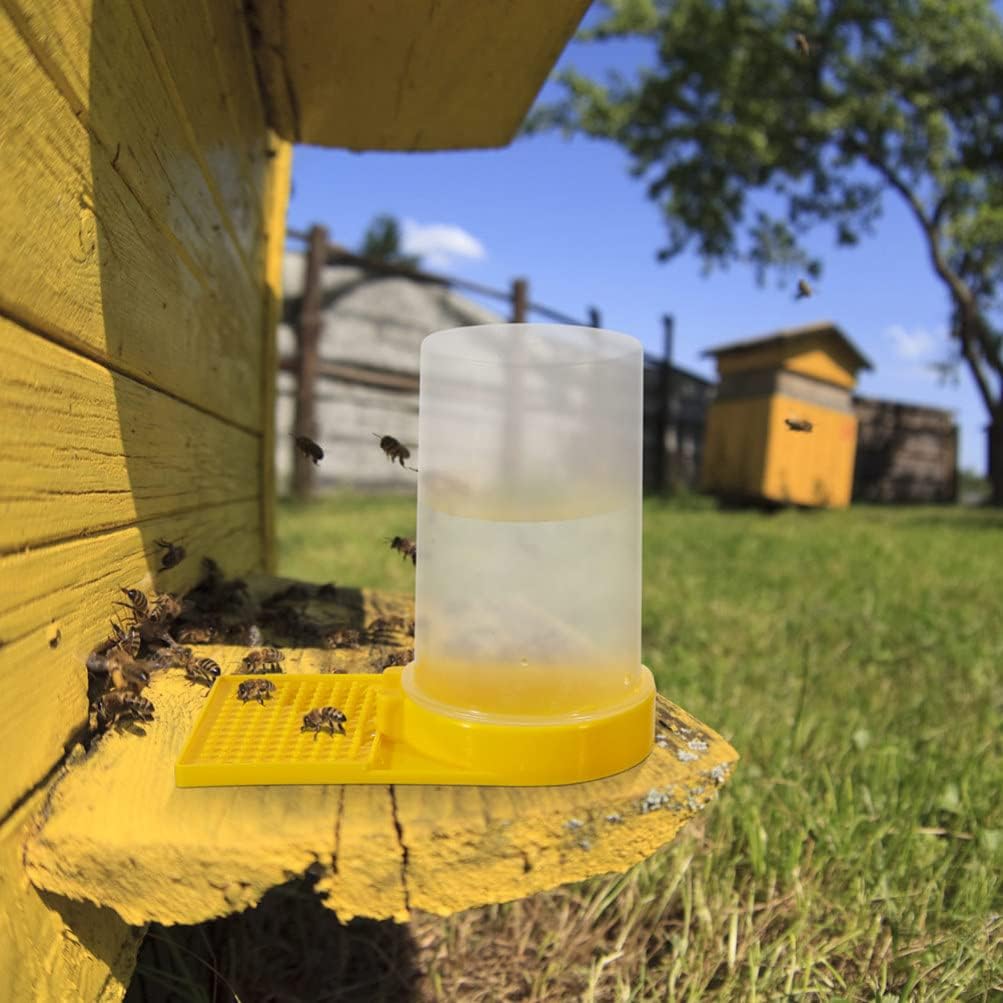 ミツバチ給餌器 給水器 蜜蜂 フィーダー 給水器 蜂 給餌器 くぼみ 凸凹 養蜂用品 6...