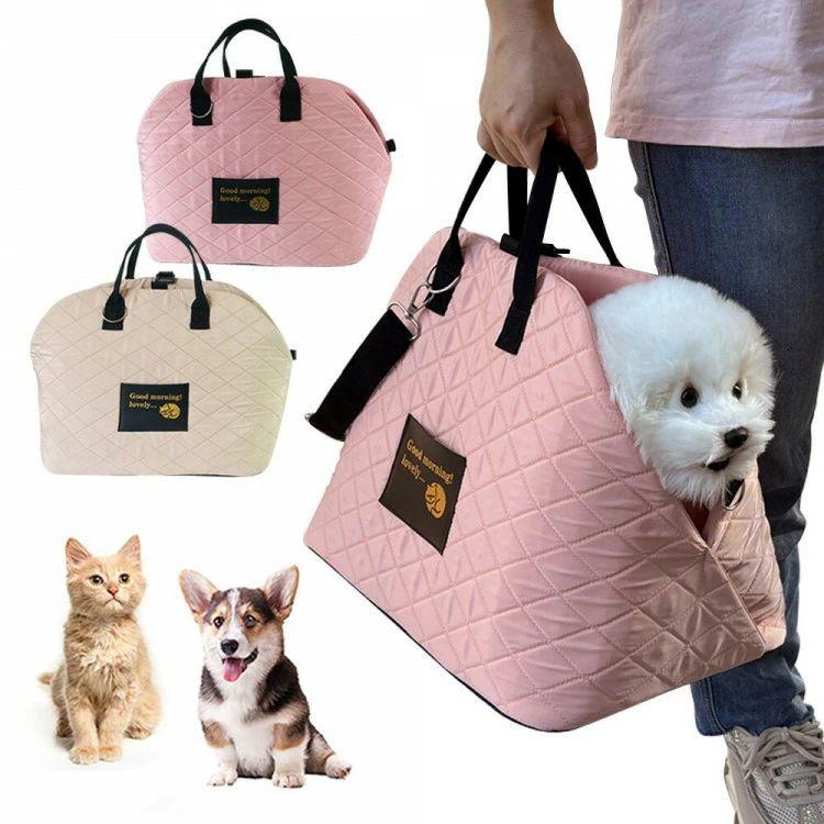 ペット キャリーバッグ 犬 猫 ペット ペット ペットグッズ 早い者勝ち ベージュ ピンク