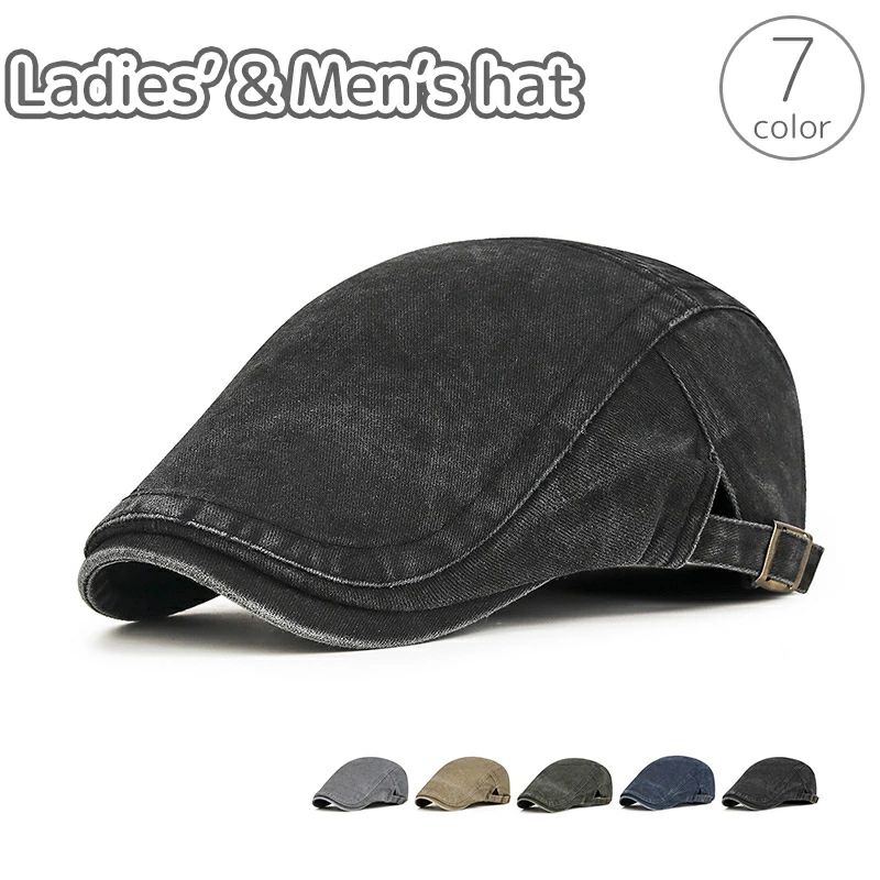 【送料無料】ハンチング帽 デニム帽子 レディース メンズ 女性 男性 男女兼用 ユニセックス 帽子 キャップ カジュアル 単色 無地 シンプル お出かけ かっこいい おしゃれ