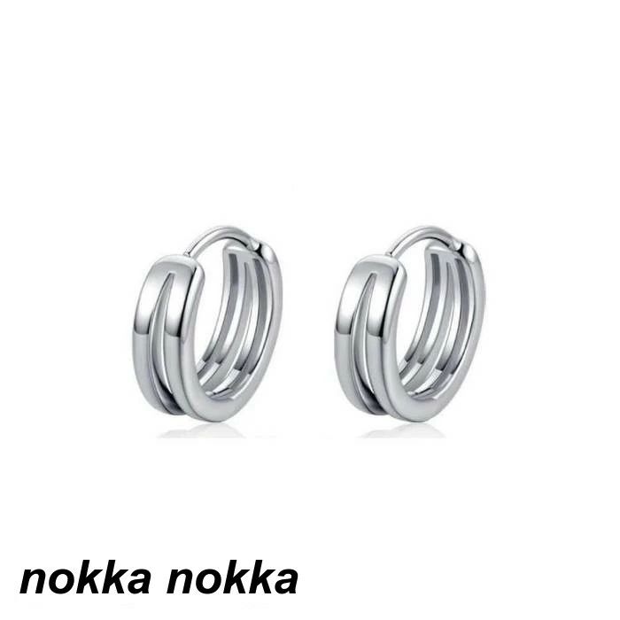 【送料無料】メンズ ピアス リング ダブルリング フープピアス リングピアス メン...