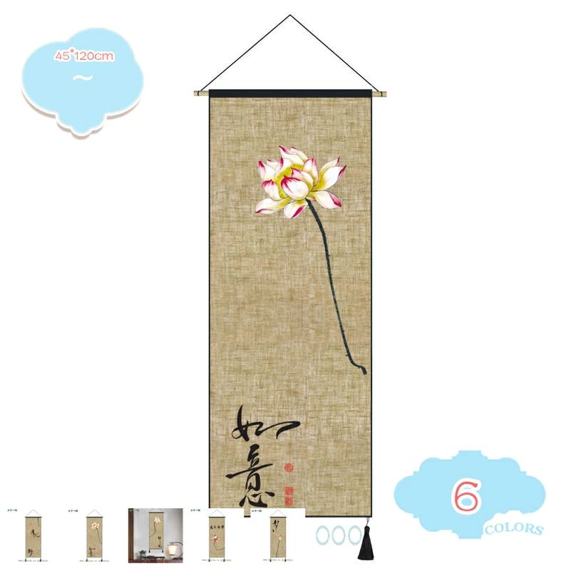 【送料無料】 年中掛け 掛け軸 細タペストリー おしゃれ モダン ホーム 装飾 玄関 部屋 床の間 パーティー 飾り物 インテリア雑貨 ポスター ウォールアート 壁画 吊るし タペストリー 縦長 壁掛け 北欧風 タッセル付き 新築祝い プレゼント shopcp