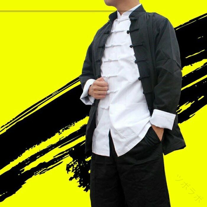【送料無料】カンフー 服 上下 3点 セット服 ジャケット シャツ パンツ 長袖 チャ...