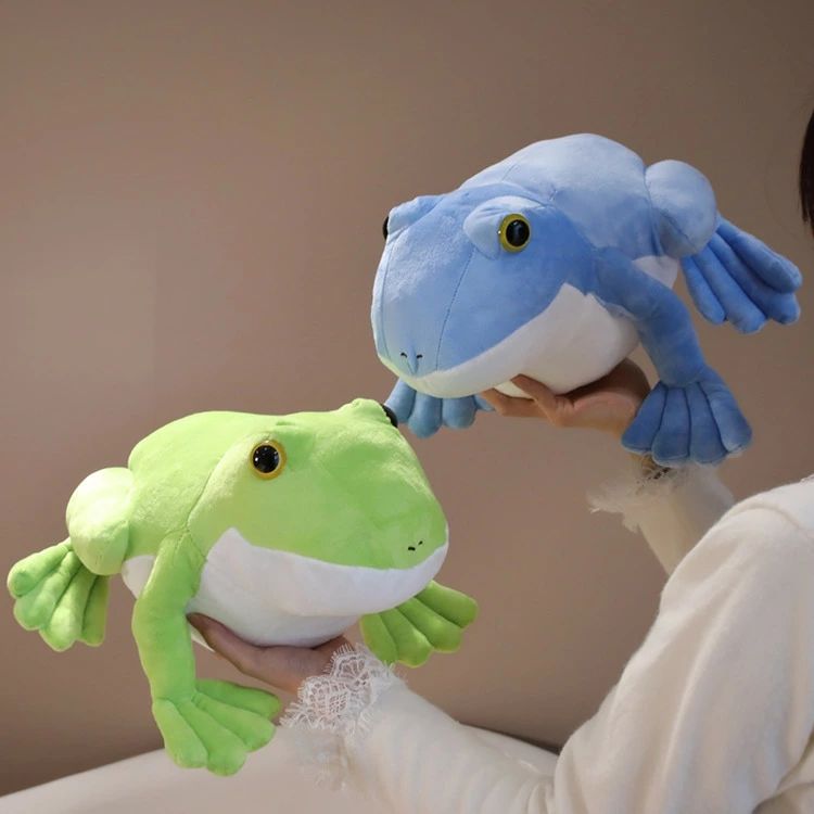 【送料無料】カエル ぬいぐるみ かわいい リアル 蛙 抱き枕 クッション おもちゃ 癒し ふわふわ 置物 インテリア プレゼント