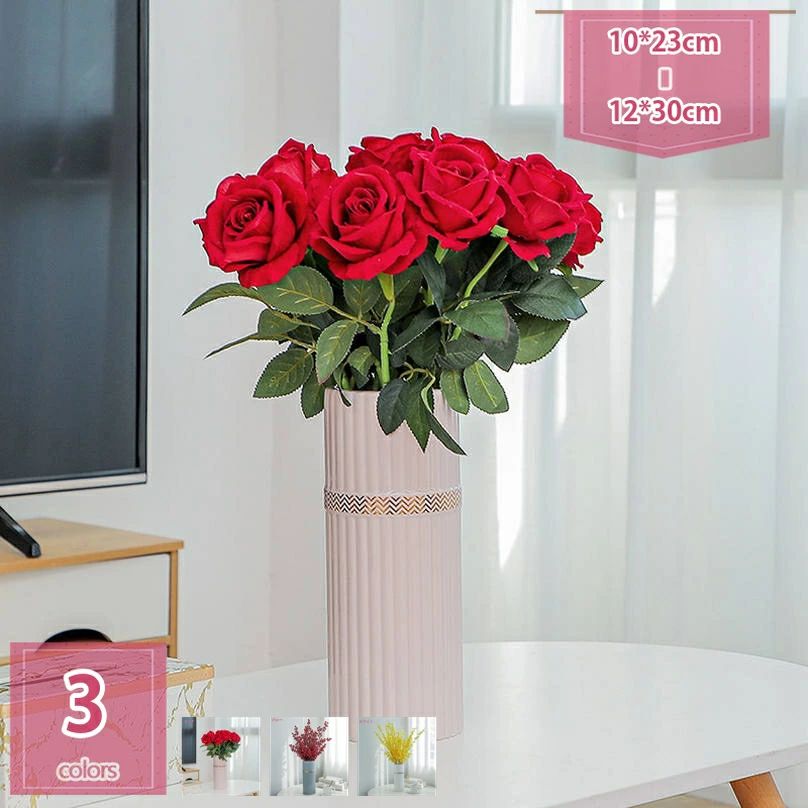 【送料無料】フラワーベース セラミック花瓶 23cm 陶器 おしゃれ ストライプ インテリア 北欧風 アートフラワー アレンジ ホワイト 花器 シリンダー シンプル 花瓶 一輪挿し モダン かびん プレゼント リビング holosbird-goods1