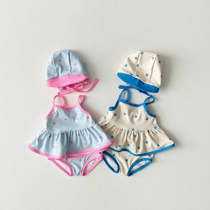 【送料無料】ベビー 水着 キッズ キャップつき 3点セット キャミソール パンツ 女の子 みずぎ 子供 赤ちゃん ベビースイミング かわいい 80cm 90cm 100cm 110cm 120cm 130cm 子供服 スイムウェア スイムキャップ 海 プール ビーチ 水遊び 温泉 海水浴 旅行 誕生日 プレゼント