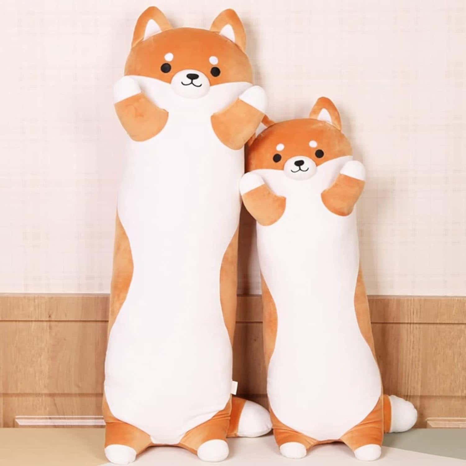Rakuten - 【送料無料】抱き枕 ぬいぐるみ 柴犬 犬 お誕生日プレゼント 記念日 用 とろける肌触り もちもち ふわふわ スーパーソフト 添い寝まくら 可愛い クッション おもちゃ