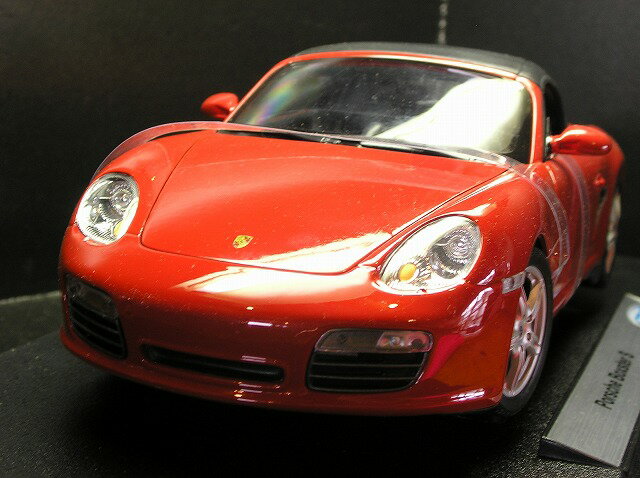 新品 ミニカー WELLY Porsche Boxster S 1/18 赤 1