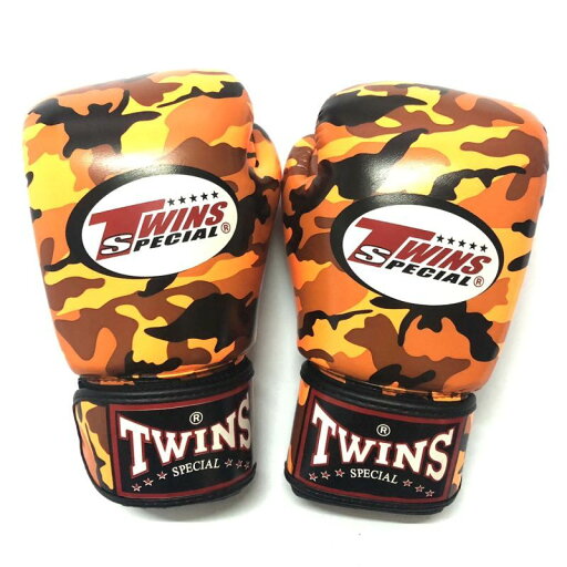 TWINS SPECIAL ボクシンググローブ 16oz PU迷彩オレンジ /ボクシング/ムエタイ/グローブ/キック/フィットネス/ツインズ/大人用/16オンス TWINS SPECIAL ボクシンググローブ 16oz PU迷彩オレンジ /ボクシング/ムエタイ/グローブ/キック/フィットネス/ツインズ/大人用/16オンス