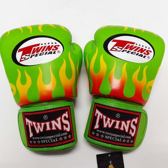 TWINS SPECIAL ボクシンググローブ 16oz F緑 /ボクシング/ムエタイ/グローブ/キック/フィットネス/本革製/ツインズ