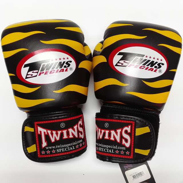 TWINS SPECIAL ボクシンググローブ 10oz Z黒黄 /ボクシング/ムエタイ/グローブ/キック/フィットネス/本革製/ツインズ/オンス
