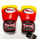 TWINS SPECIAL ボクシンググローブ 12oz 赤黄グラデ /ボクシング/ムエタイ/グローブ/キック/フィットネス/本革製/ツインズ/大人用/12オン...